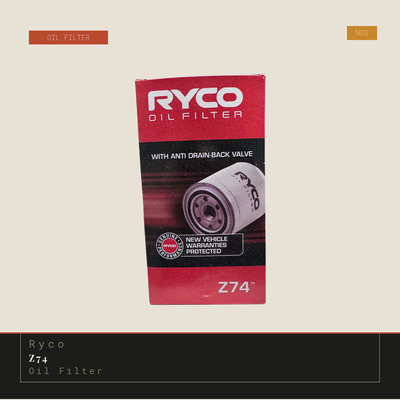 Ryco Z74 Oil Filter | Genuine Replacement