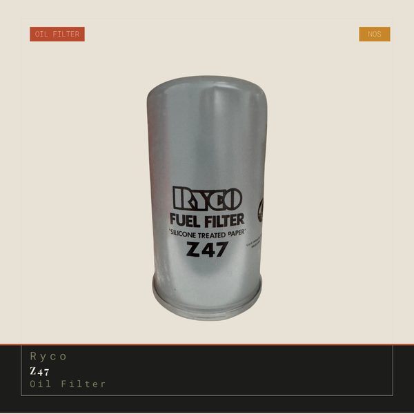 Ryco Z47 Oil Filter Genuine NOS