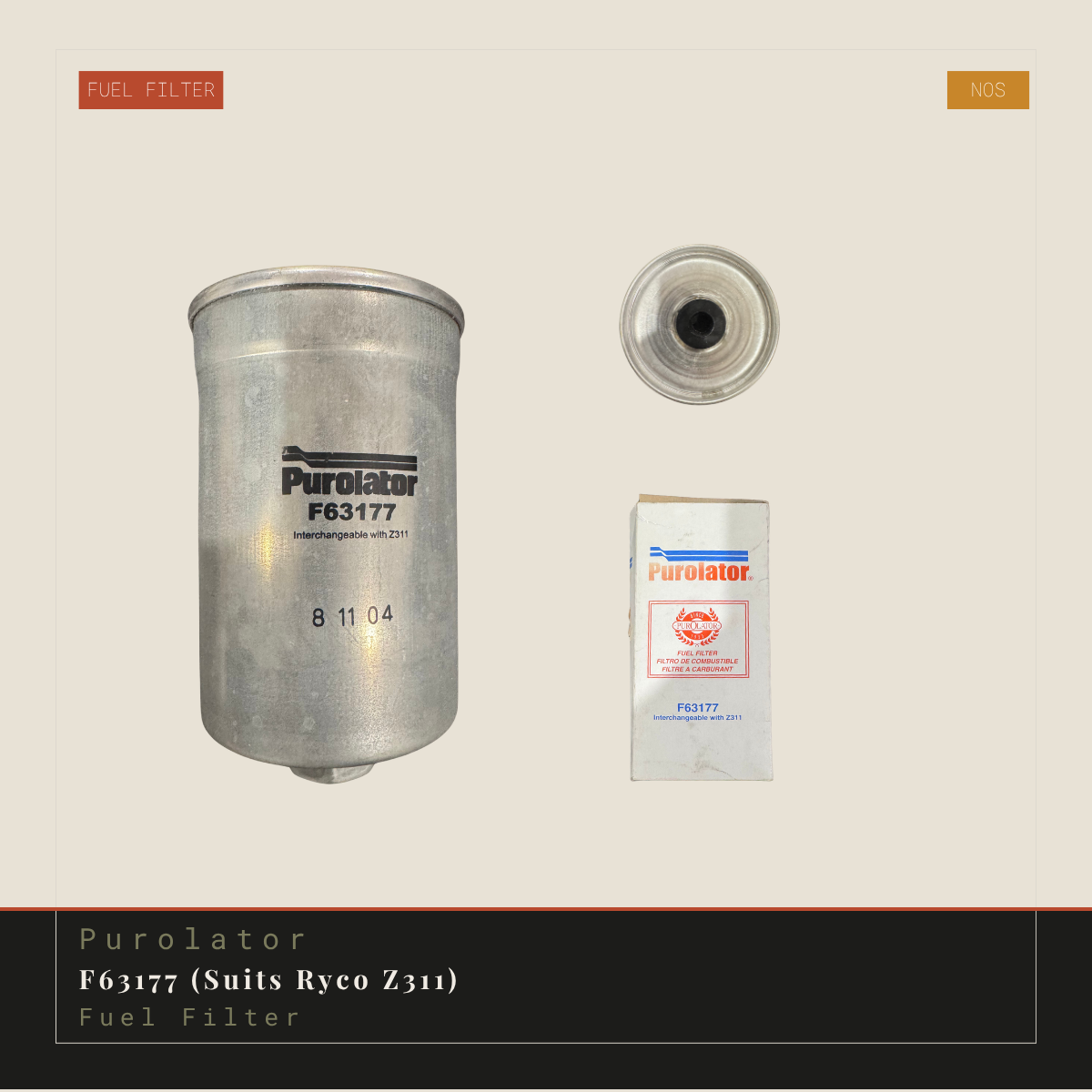 Purolator F63177 (Suits Ryco Z311) Fuel Filter | Genuine Replacement