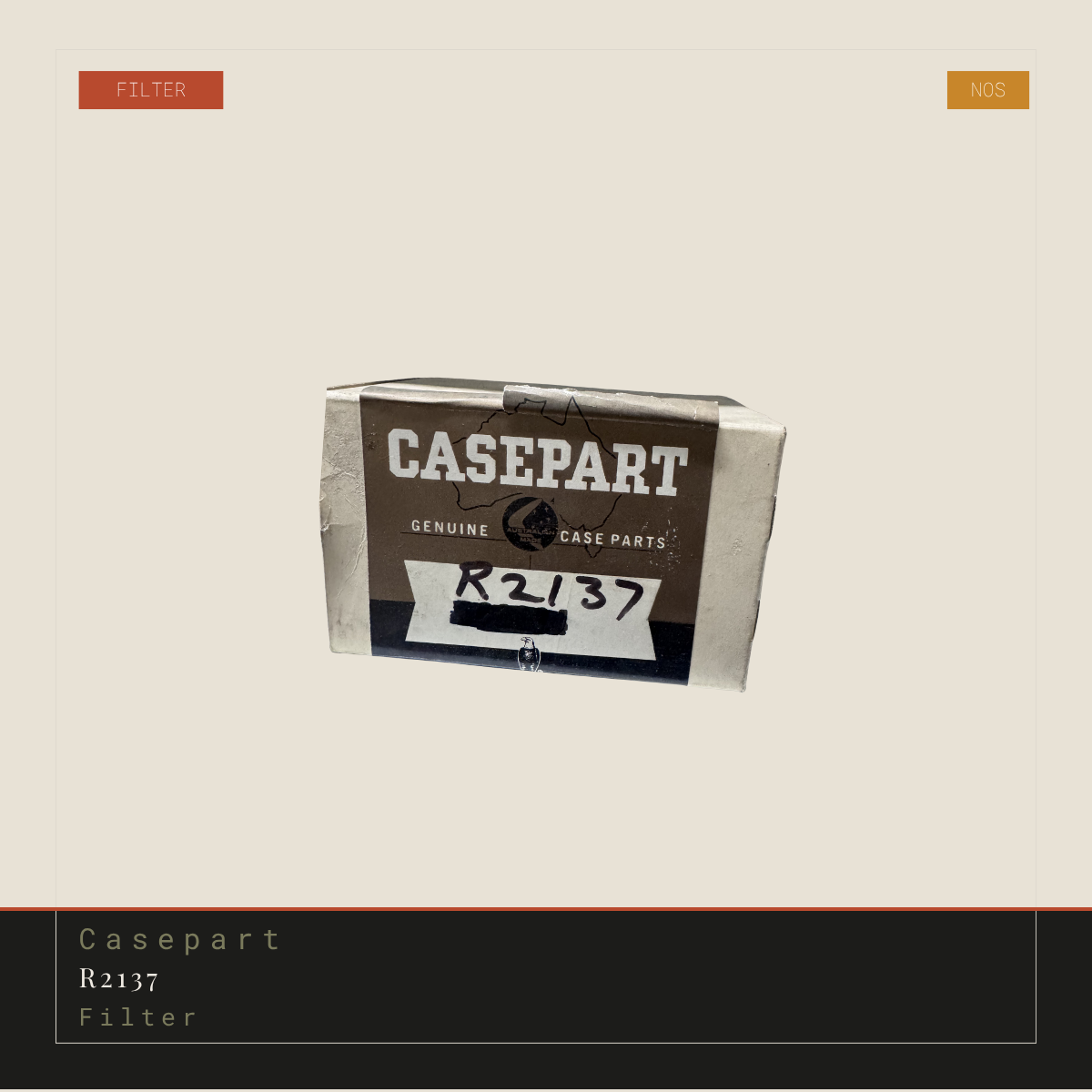 Casepart Suits R2137 Filter | Genuine Replacement