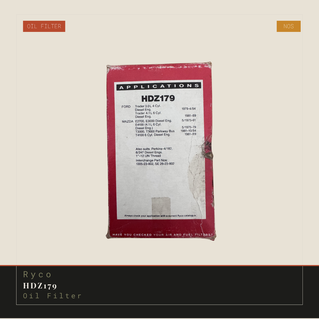 Ryco HDZ179 Oil Filter | Genuine NOS Replacement