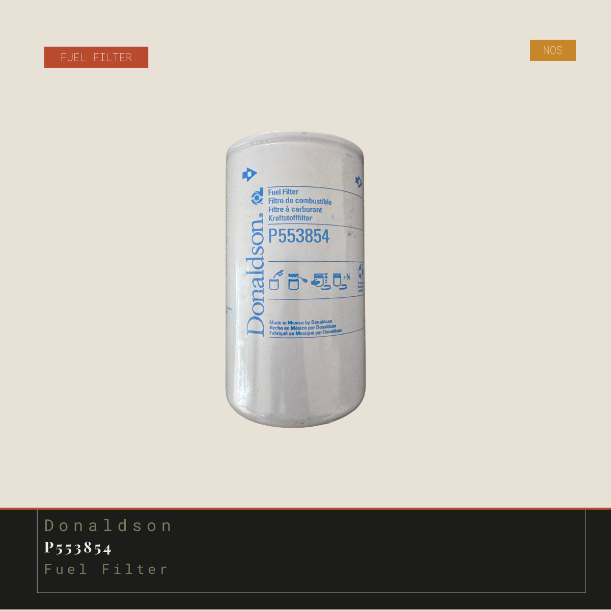 Donaldson P553854 Fuel Filter - NOS
