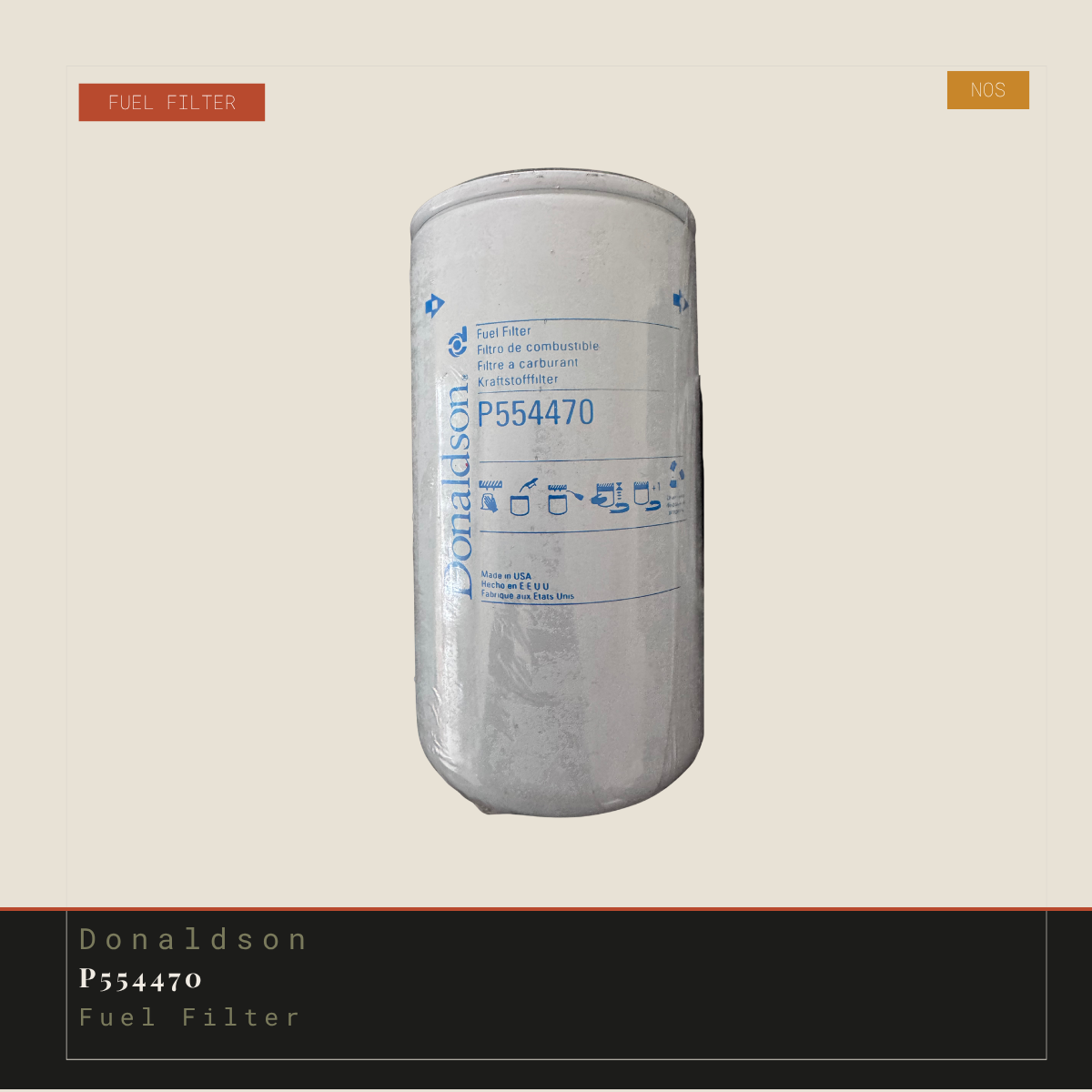 Donaldson P554470 Fuel Filter - NOS