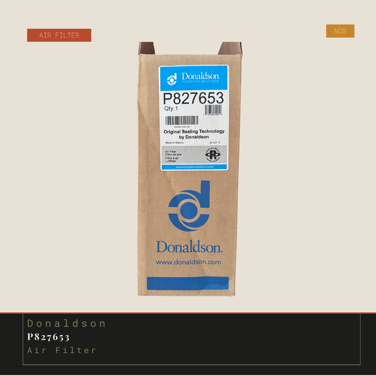 Donaldson P827653 Air Filter - NOS