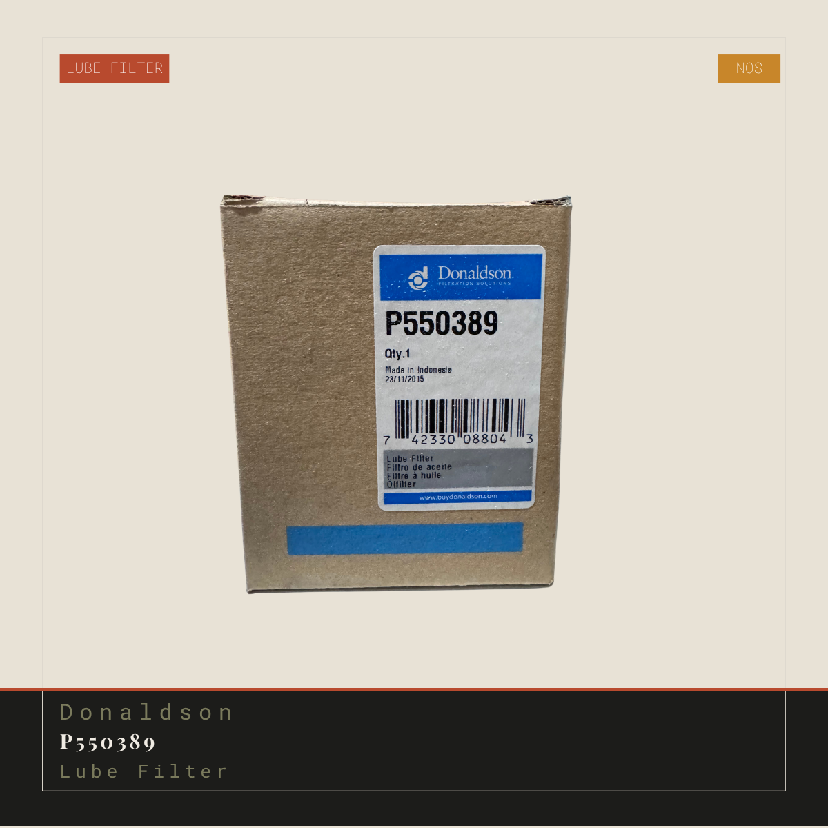 Donaldson P550389 Lube Filter | Genuine NOS Replacement