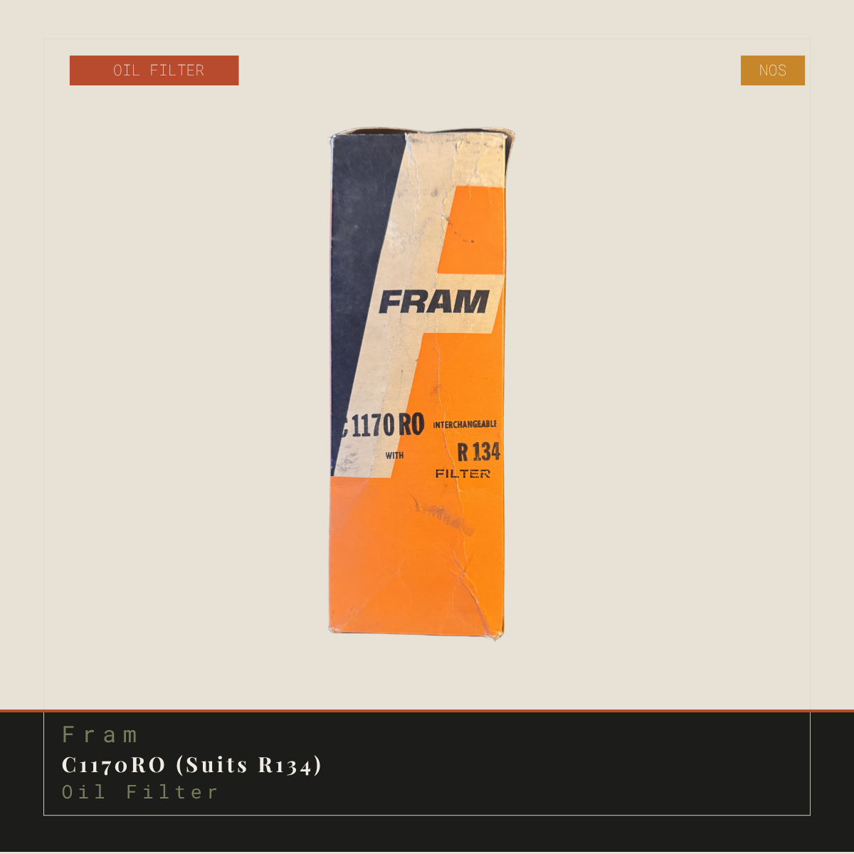 FRAM C1170RO (Suits R134) Oil Filter | Genuine Replacement