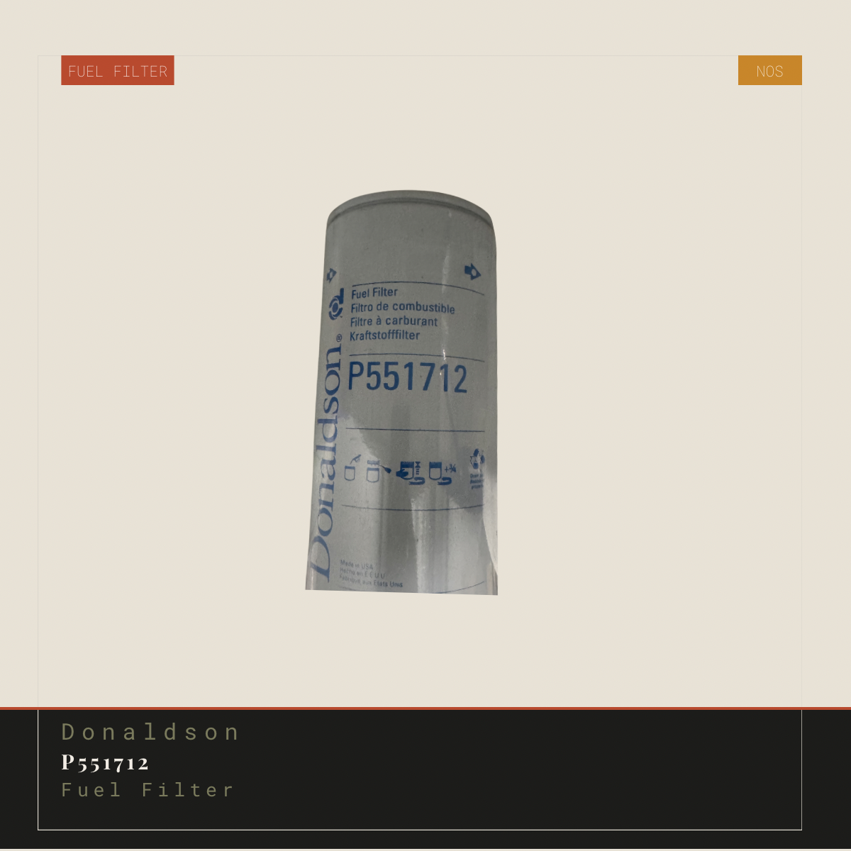 Donaldson P551712 Fuel Filter Genuine NOS