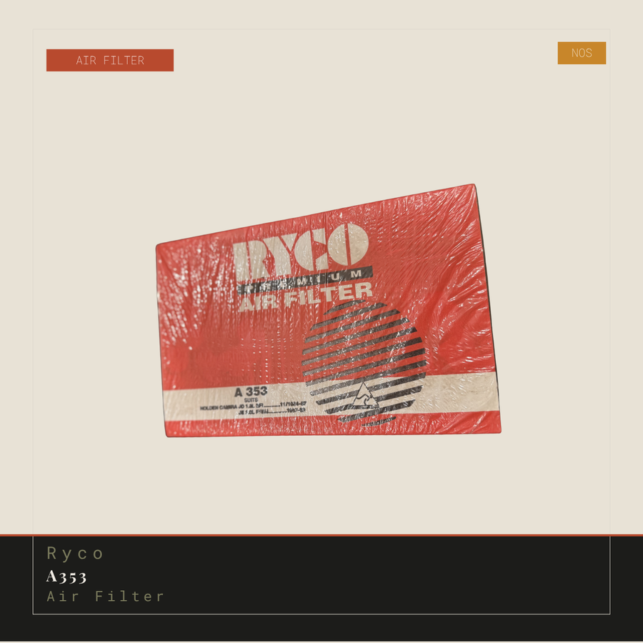 Ryco A353 Air Filter | Genuine NOS Replacement