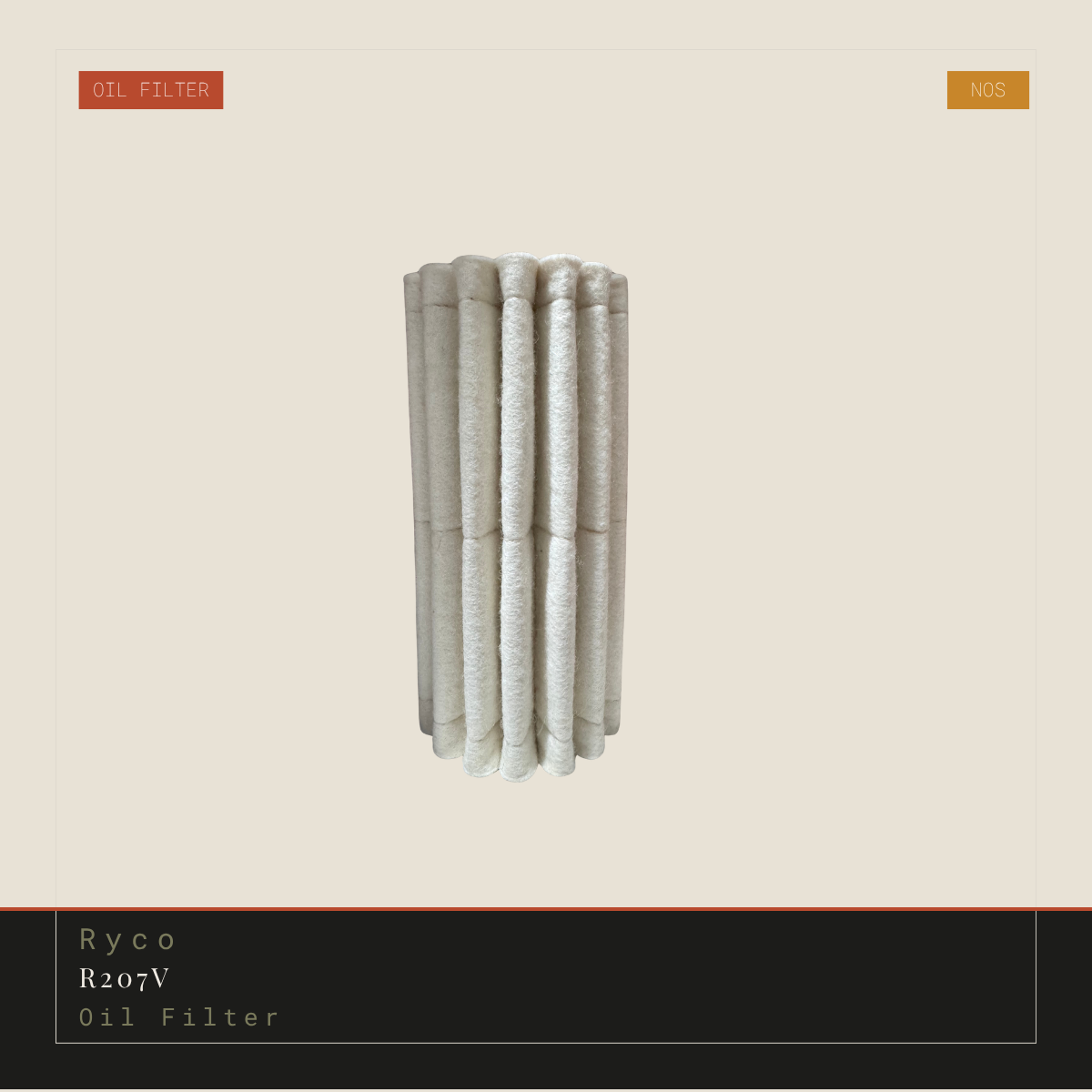 Ryco R207V Oil Filter | Genuine NOS Replacement
