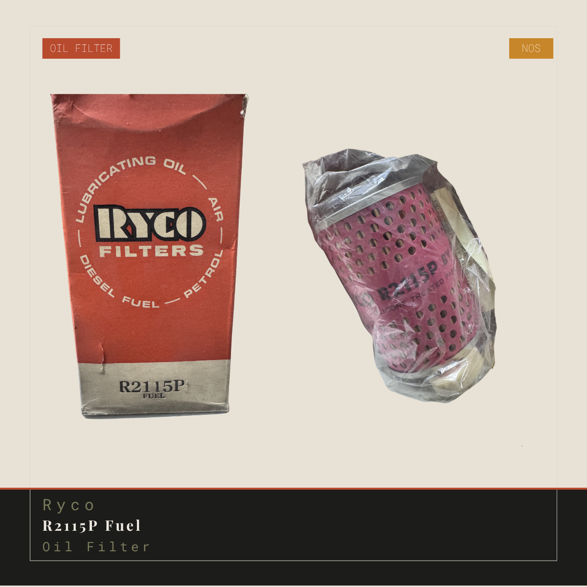 Ryco R2115P Fuel - Oil Filter | Genuine NOS Replacement