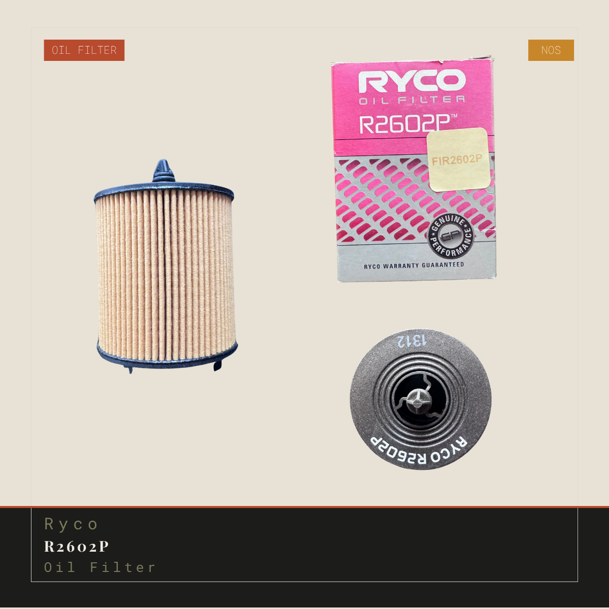 Ryco R2602P Oil Filter - NOS
