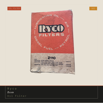 Ryco Z110 Oil Filter | Genuine NOS Replacement