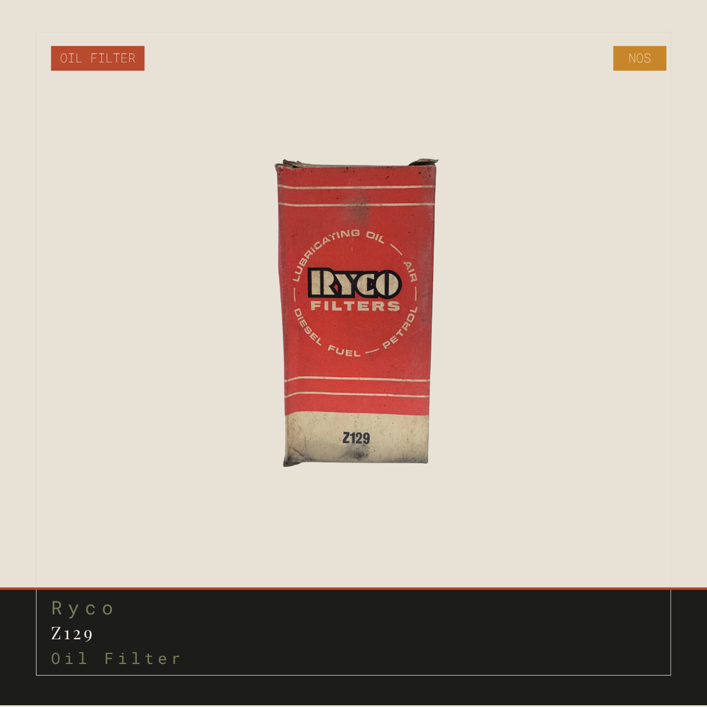Ryco Z129 Oil Filter - NOS (Collector Item)