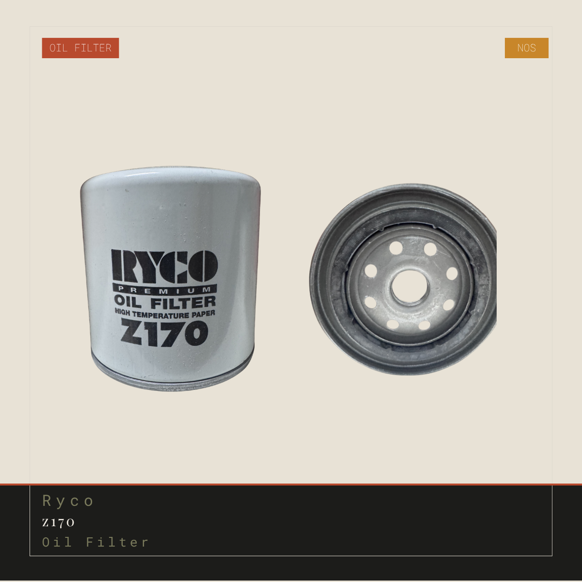 Ryco Z170 Oil Filter | Genuine NOS Replacement