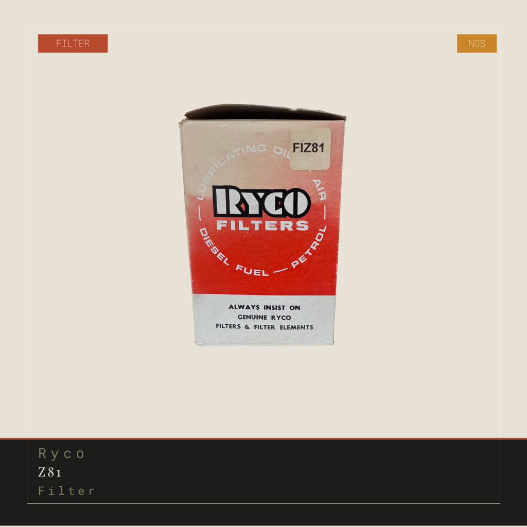 Ryco Z81 Fuel Filter | Genuine NOS Replacement