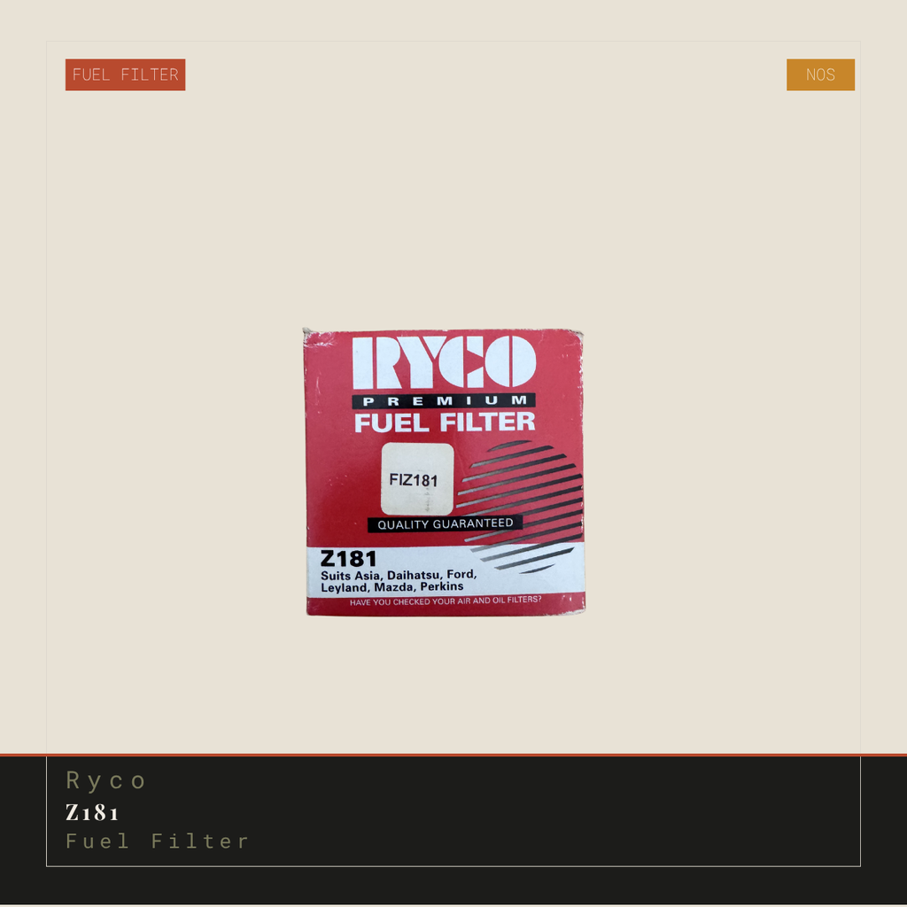 Ryco Z181 Fuel Filter | Genuine NOS Replacement