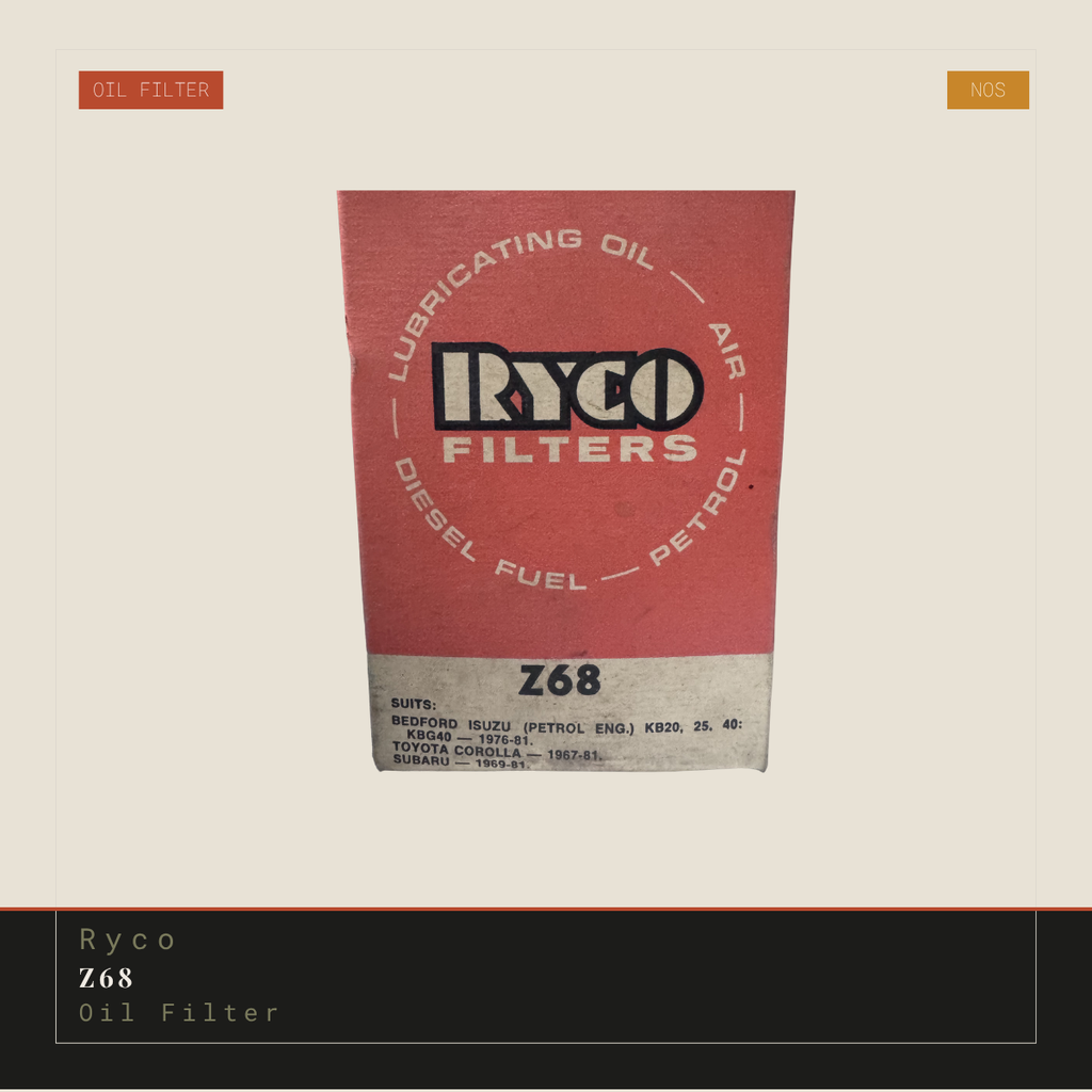 Ryco Z68 Oil Filter | Genuine NOS Replacement