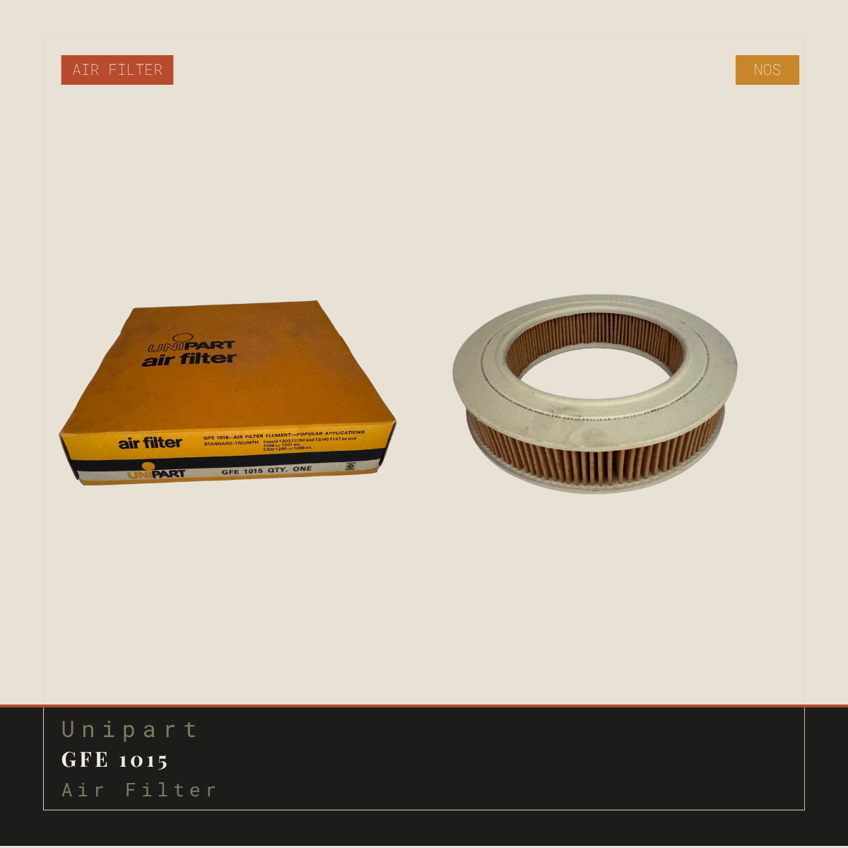 Unipart GFE 1015 Air Filter | Genuine NOS Replacement