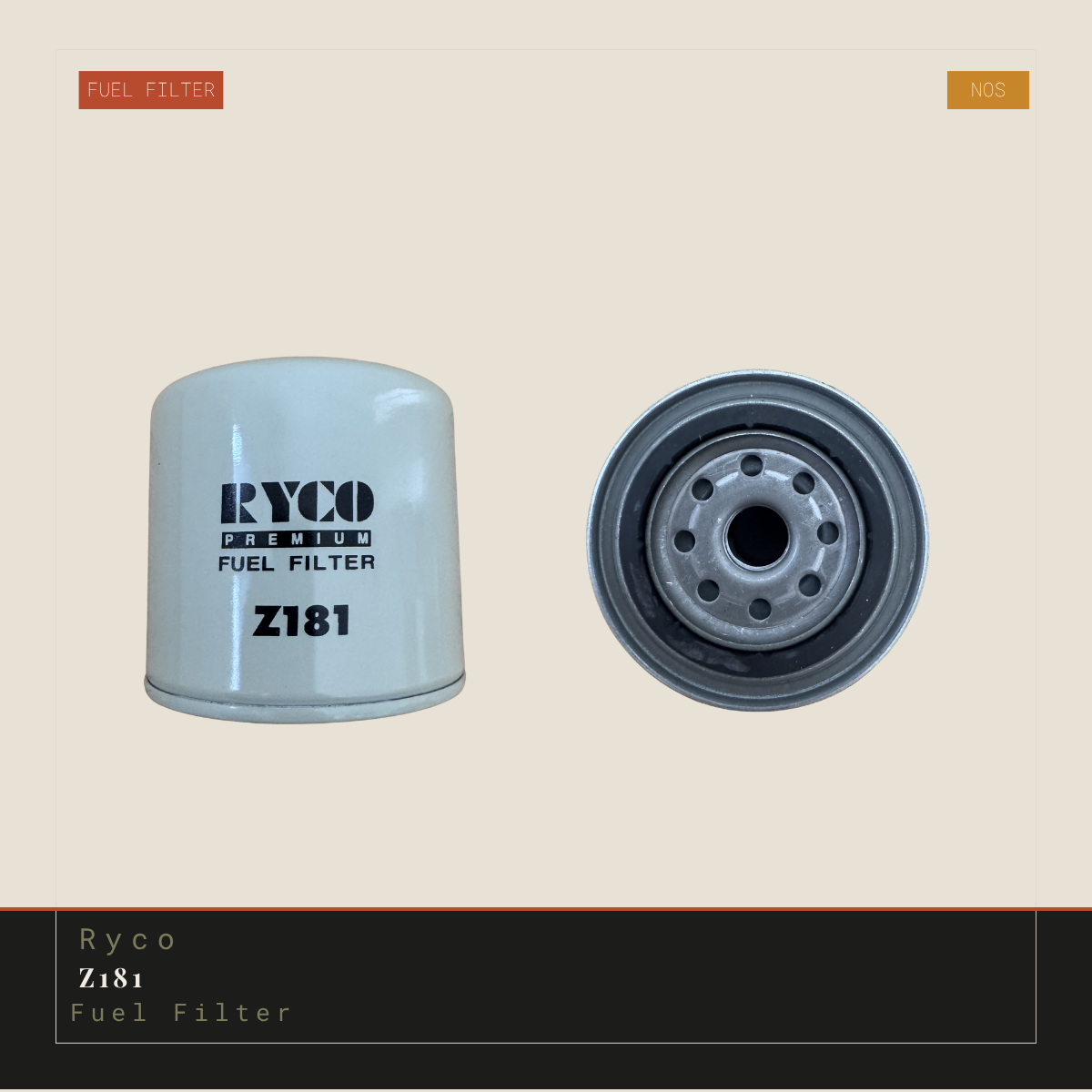 Ryco Z181 Fuel Filter | Genuine NOS Replacement