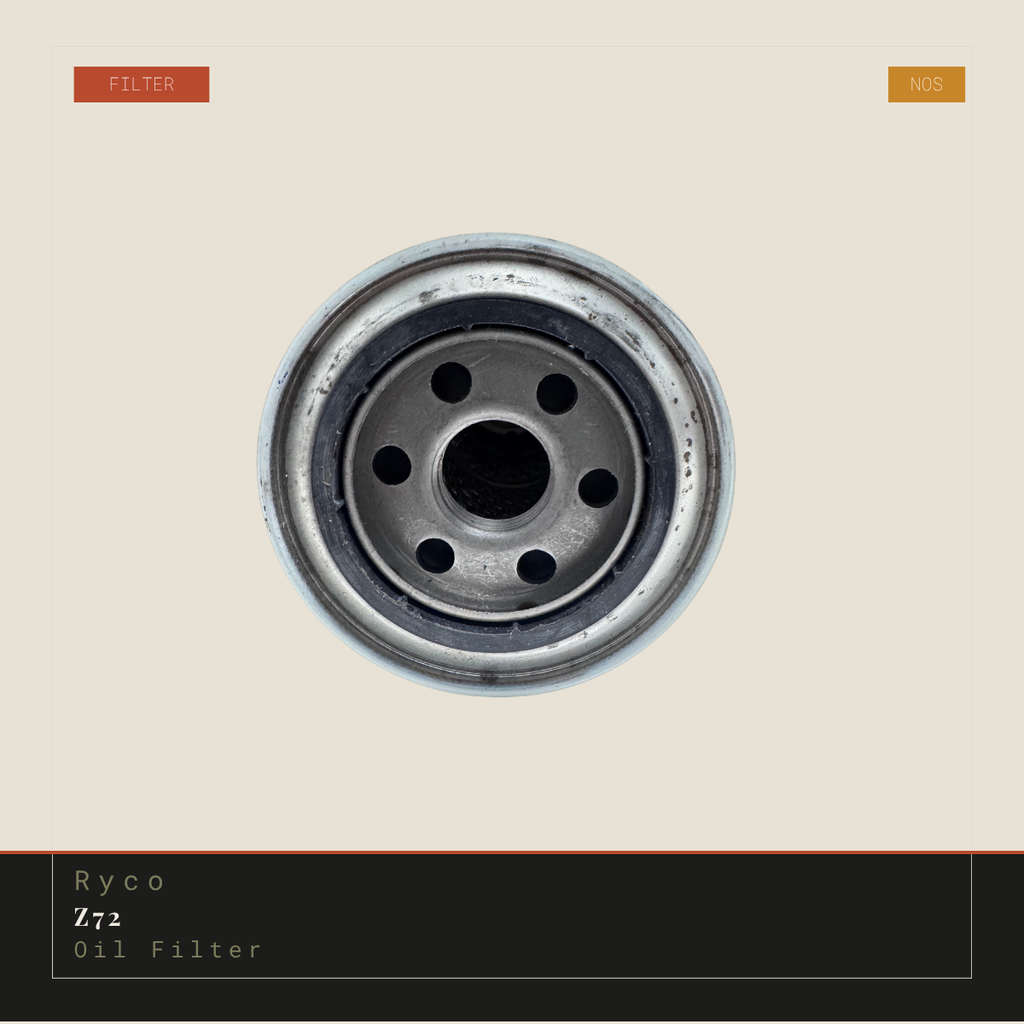 Ryco Z72 Oil Filter | Genuine NOS Replacement