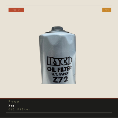 Ryco Z72 Oil Filter | Genuine NOS Replacement