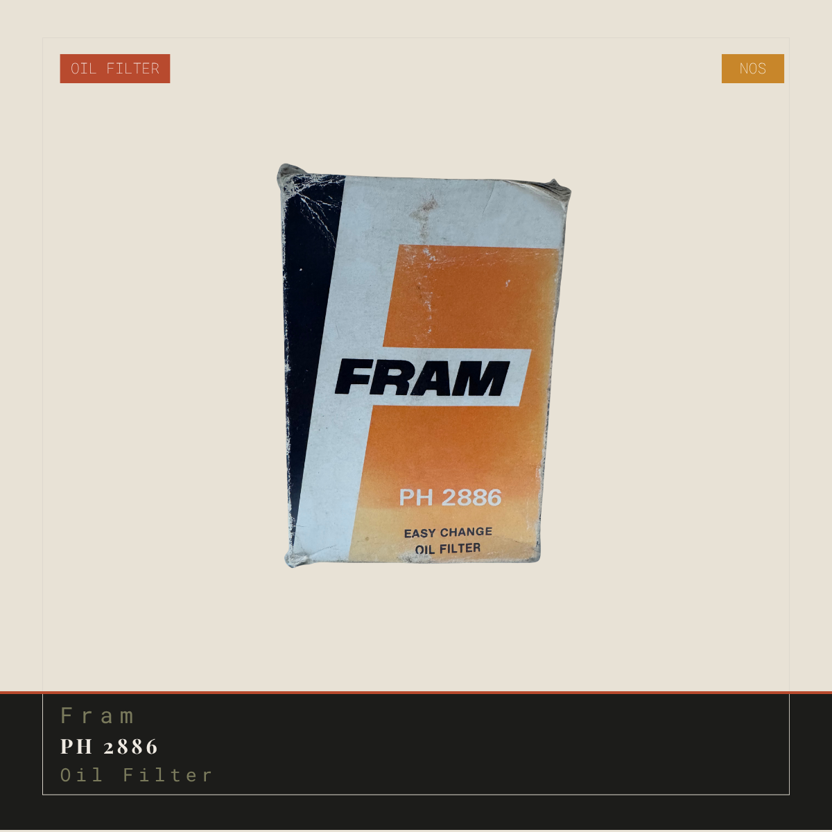 FRAM PH 2886 (Suits Z68) Oil Filter | Genuine NOS Replacement