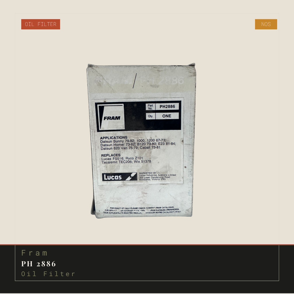 FRAM PH 2886 (Suits Z68) Oil Filter | Genuine NOS Replacement