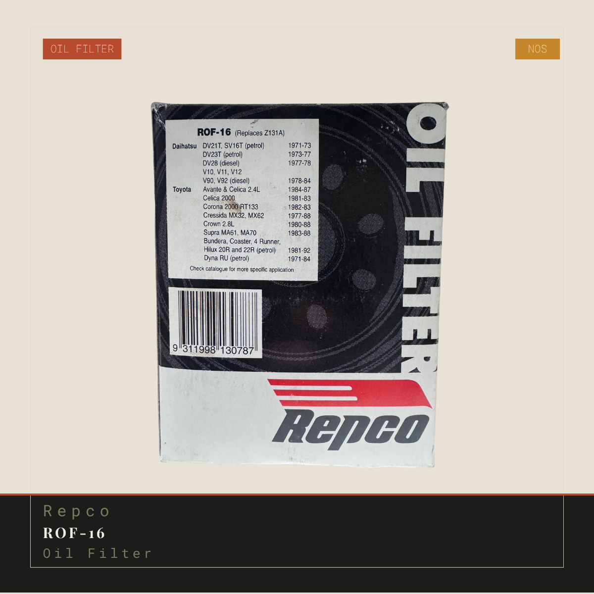 Repco ROF-16 Oil Filter