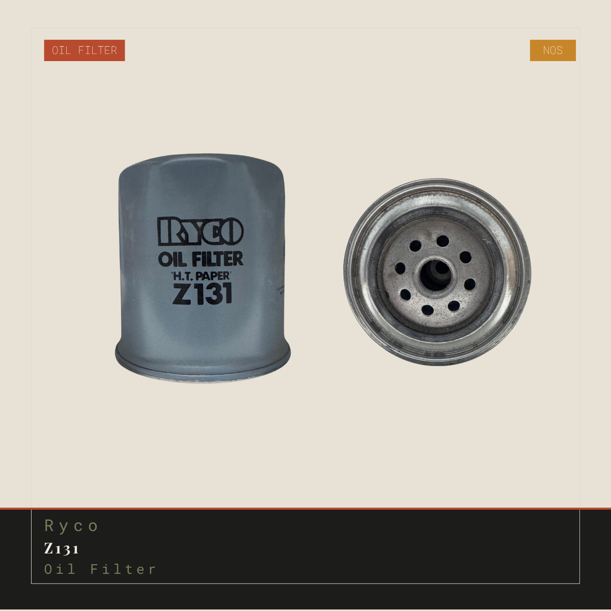 Ryco Z131 Oil Filter - NOS