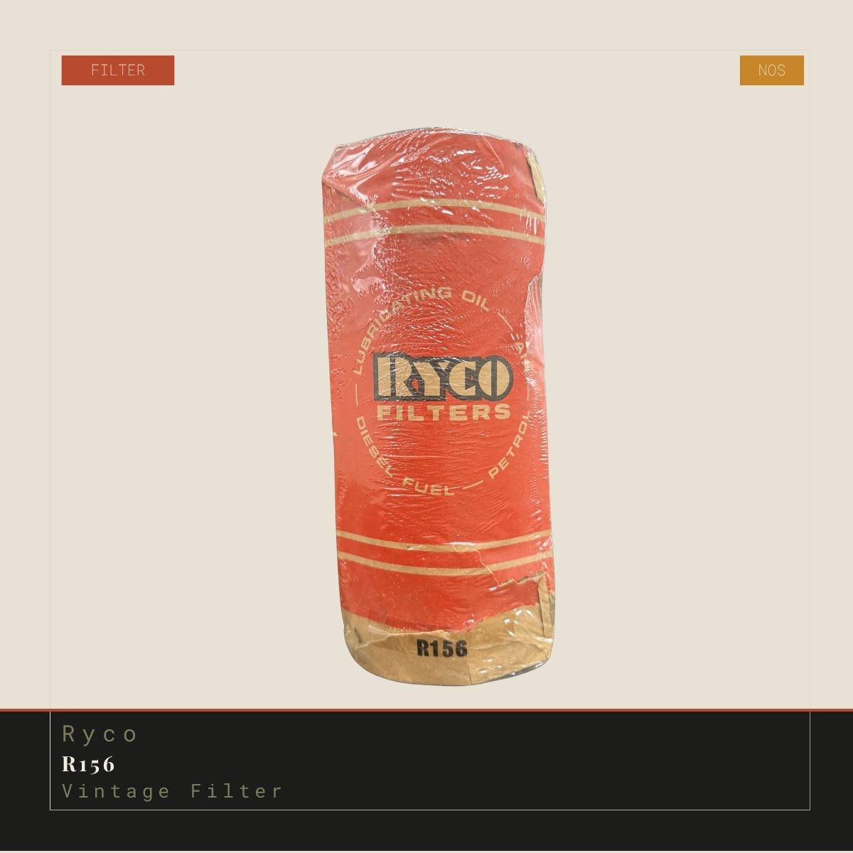 Vintage car filter product